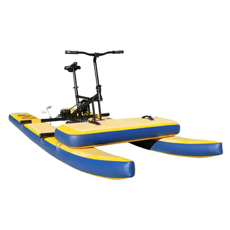 Single Inflatable Pedal Water Floating Sea Bike Bicycle For Water Entertainment