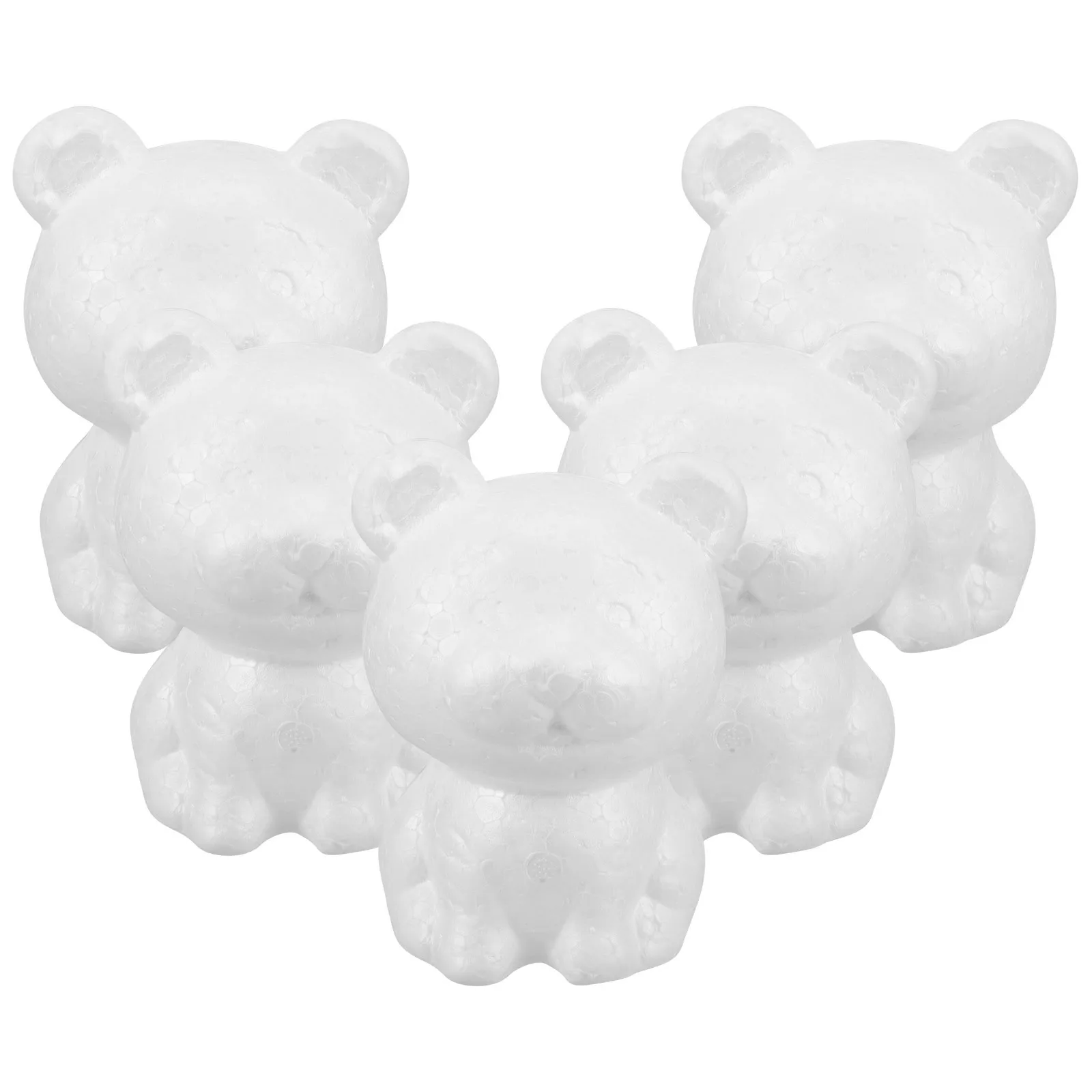 5 peças de Tigre de Espuma para Artesanato DIY, Tigre Inacabado para Projetos de Arte Infantil, Decorações de Festa, Materiais para Artesanato