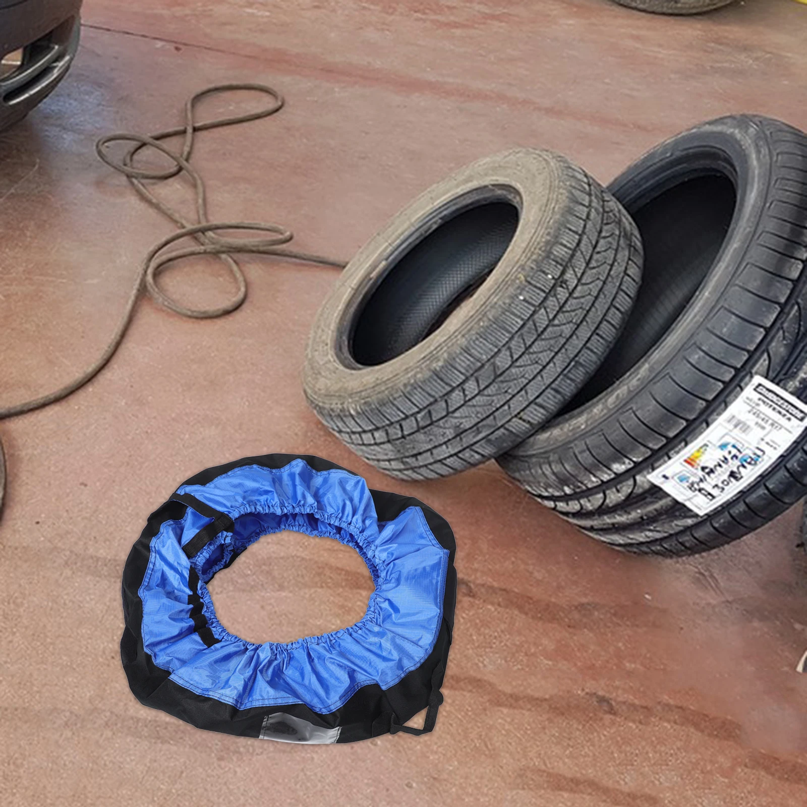 

Universal Cover For Truck Trailer Wheel Protector Durable Tyre Cover Polyester Easy Install Sleek Design Long