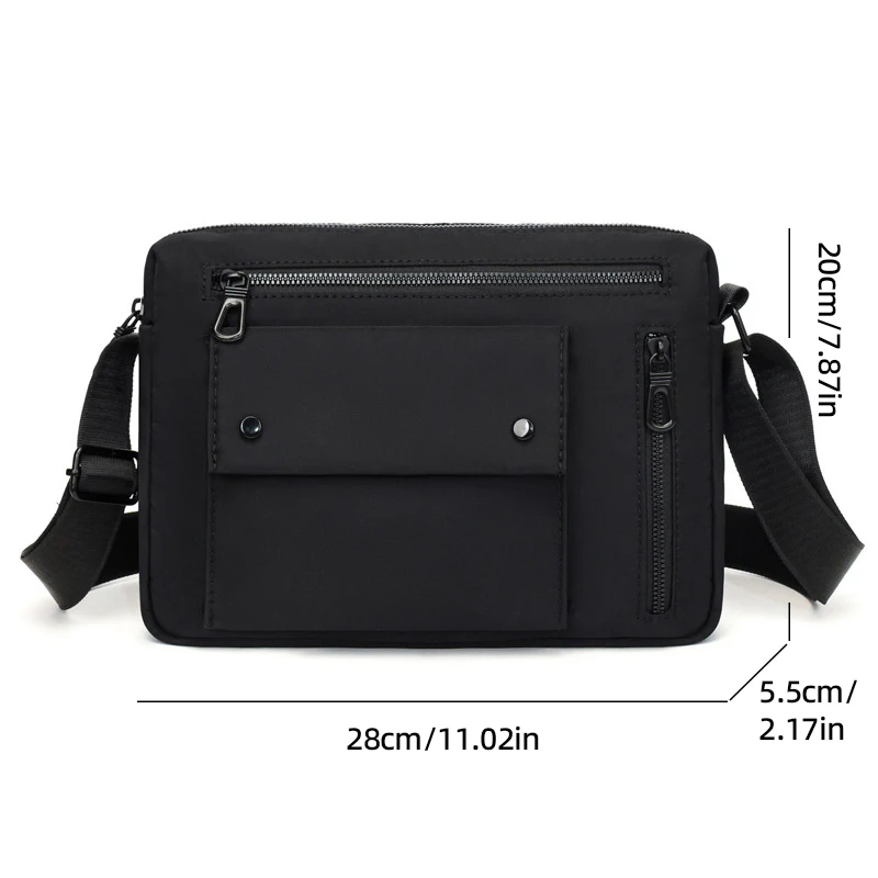 Men's Crossbody Bag Portable Casual Shoulder Packet Large Capacity Phone Wallet Versatile Travel Sport Handbags Simple Bags