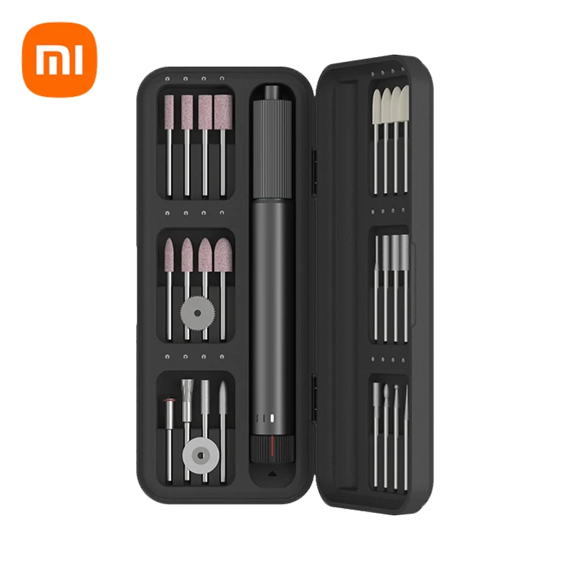 Xiaomi-Taladro Inalámbrico DUKA ATuMan, pluma de tallado eléctrico, grabador rotativo de velocidad Variable, amoladora angular de pulido, Kit de