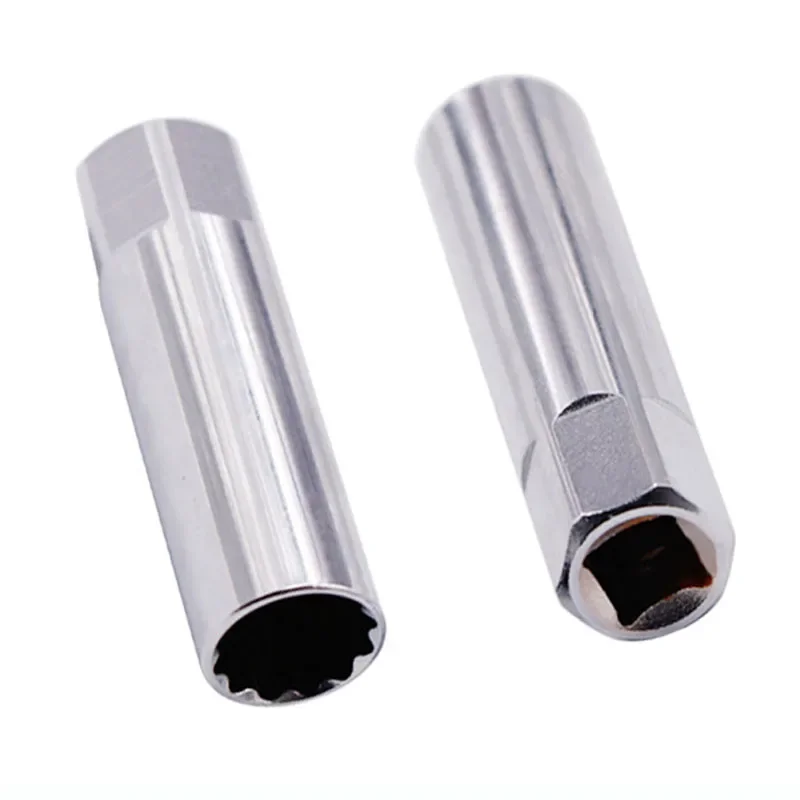 Uniwersalny klucz do świec zapłonowych 3/8 Magnetyczny 12-kątny cienki ściągacz do świec zapłonowych 14 mm 16 mm Narzędzie do naprawy samochodów