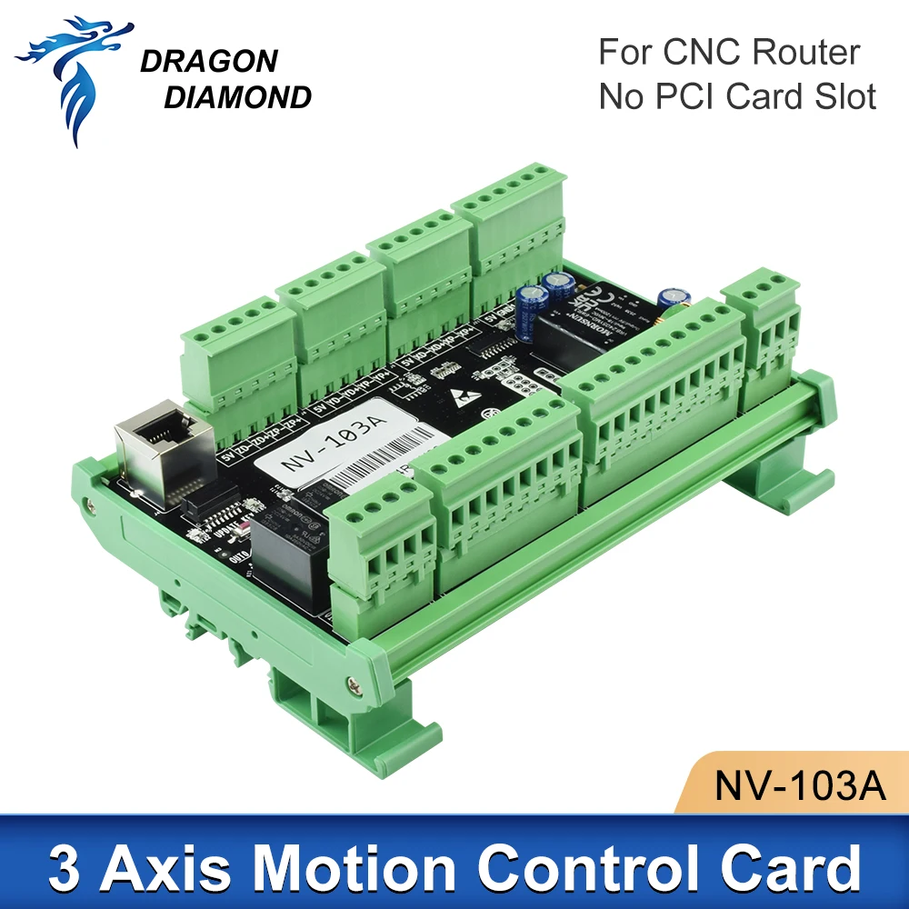 1PC New CNC Router Carving Machine 3 Axis Motion Control Card Advertising Wood, Stone Metal Cutting Controller System NV-103A