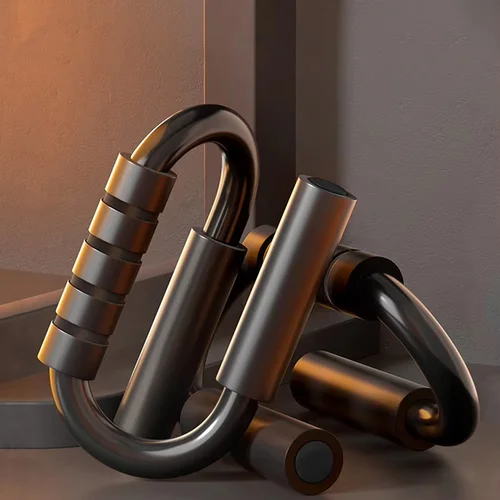 Imagen 2 del producto Soporte de realce tipo S, mango de espuma antideslizante, tubo de acero grueso, equipo de fitness para el hogar, equipo de entrenamiento muscular pectoral