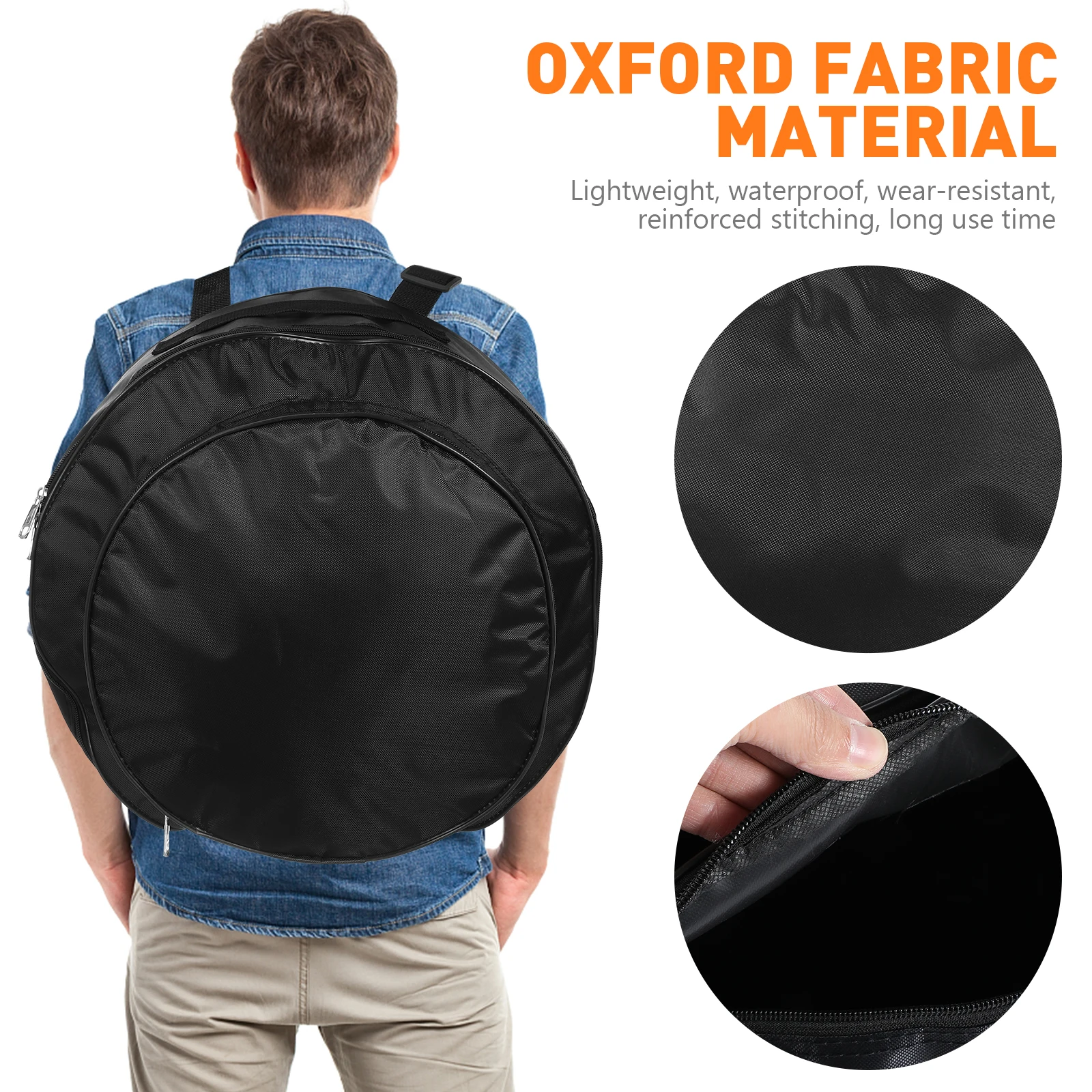 

Snare Drum Bag Lightweight Oxford Cloth Storage Backpack Durable Compact Carry Percussion Instrument Utility Tote Drum