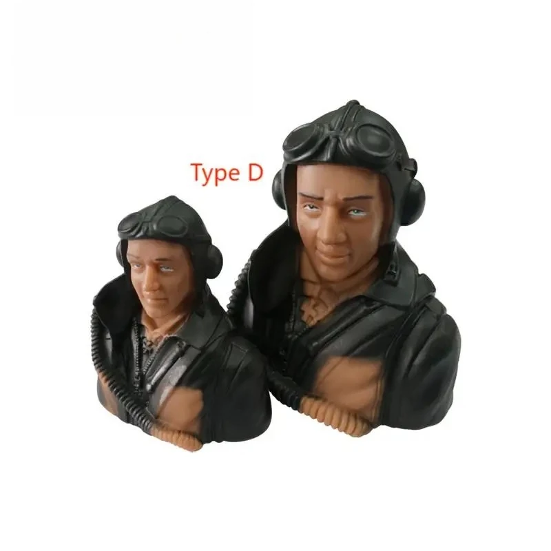 XFlight 1/6 1/5 Scale Civil Pilot Figure with Hat, Brown Green, for RC Airplane Helicopter, Hobby Model Toy Accessories