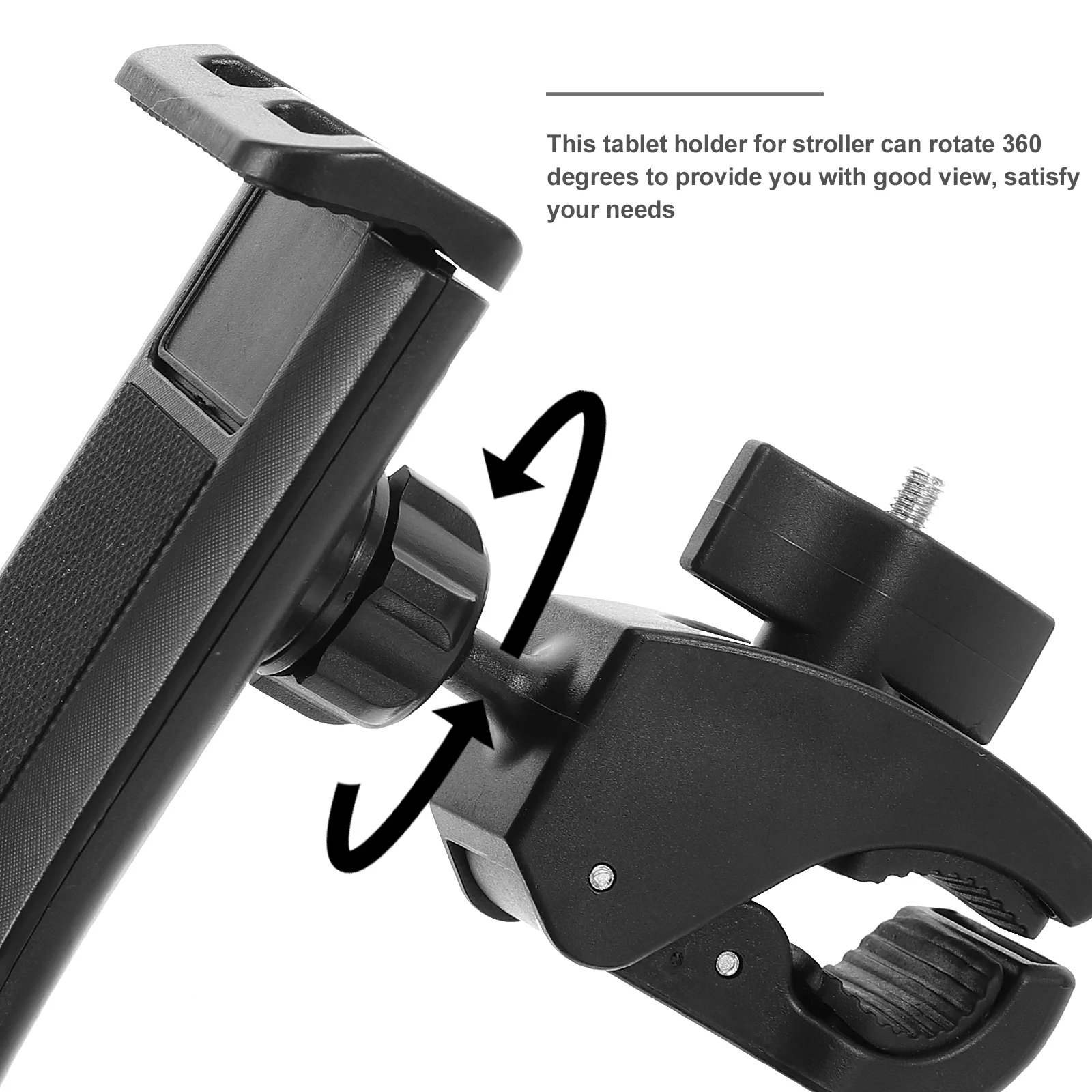 

Fitness Treadmill Stand Adjustable Tablet Holder Rotatable Phone Mount Plastic Office