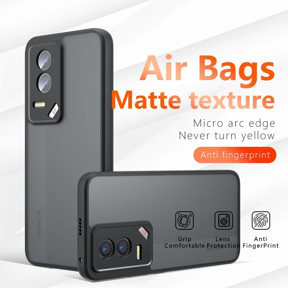 

For Huawei Honor GT TPU Border Case Cover 3D Intergrated Button Case Honor 200 Lite Anti Drop Airbags Covers Coque Honor 200 Pro