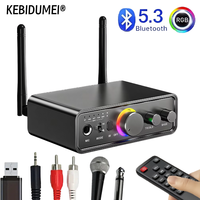 Bluetooth 5.3 Audio Transmitter Receiver Karaoke 6.5MM 3.5MM AUX RCA USB Coaxial Optical Wireless Adapter for TV PC Car Speaker