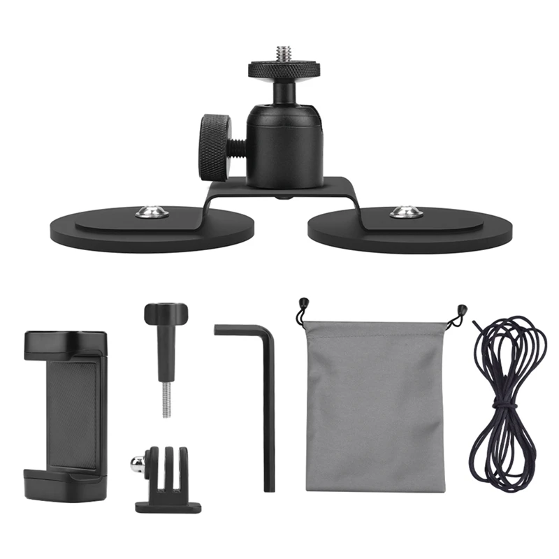 

Автомобильное крепление для камеры с магнитами и 360° ° Вращающаяся шаровая головка для Gopro Action 5 Pro Pocket 3, новая