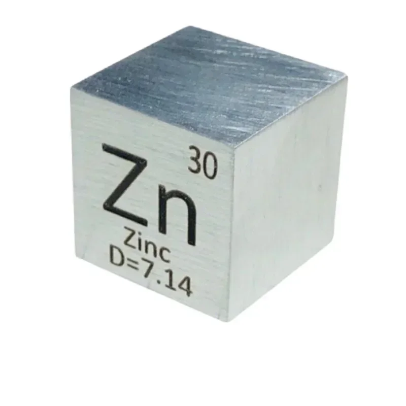 

Zinc Metal 1 Inch 25.4mm Density Cube 99.995% Pure for Element Collection