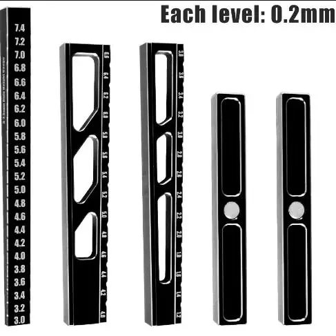 9IMOD RC Height Ruler or Chassis Droop Gauge Support Blocks Chassis Measureing Set-UP Kit