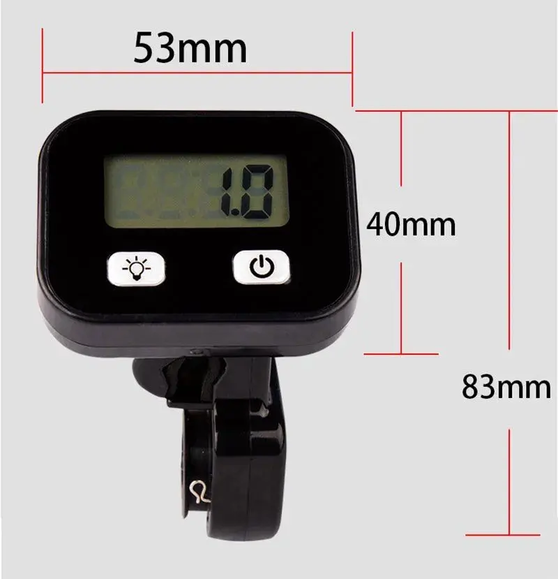 Backlight Waterproof Portable Raft Fishing Line Length Counter Digital Fishing Finder Line Length Depth Gauge Accessories Meters