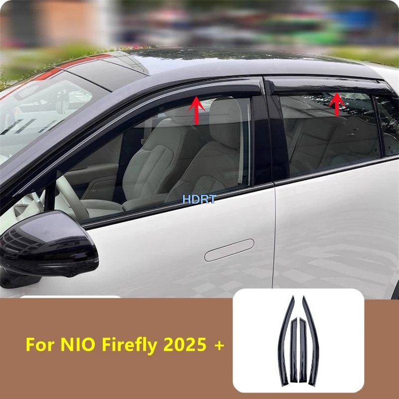 

Для NIO Firefly 2025 + Стайлинг автомобиля, козырек на боковое окно, солнцезащитный козырек от дождя, всепогодный щит, тент, защитный чехол, дефлектор, аксессуары
