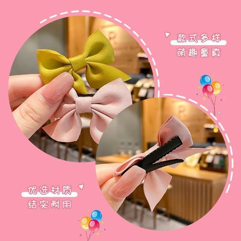 2022 New Cute Bow Headgear Sweet Little Girl Hair Accessories Summer Girls Net Red Clips Baby Hairpins Children Hair Clips Gifts