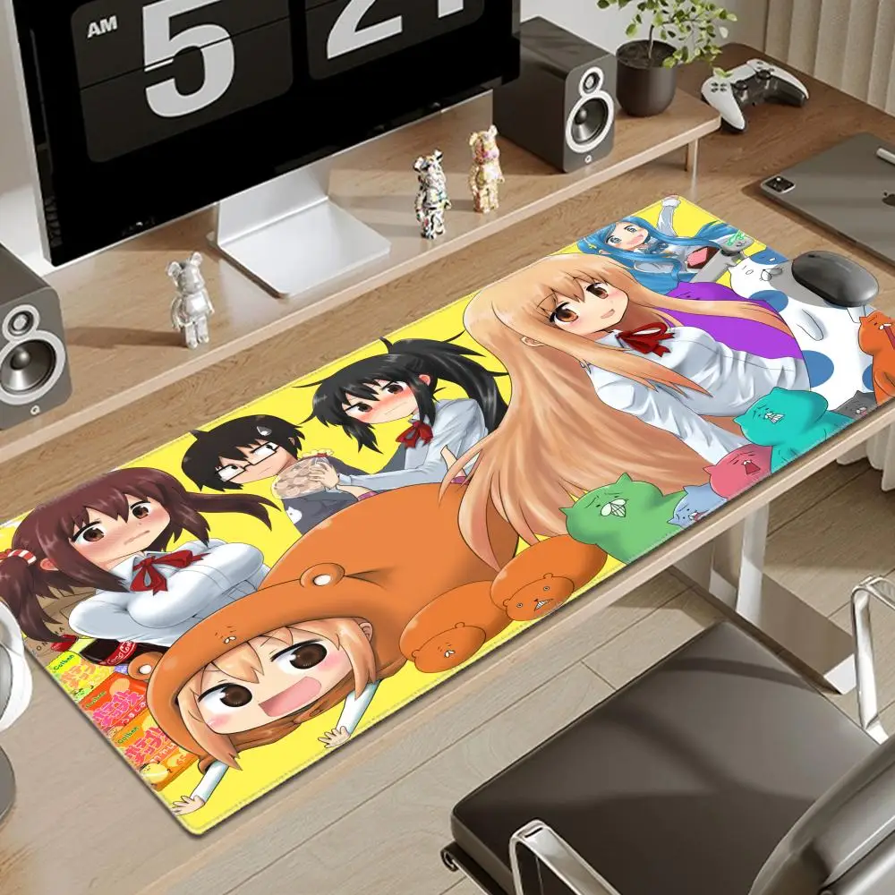 Alfombrilla de ratón de Anime Girl H Himouto umaru-chan, accesorios para juegos, alfombrilla de teclado XXL, alfombrilla acolchada de puntada