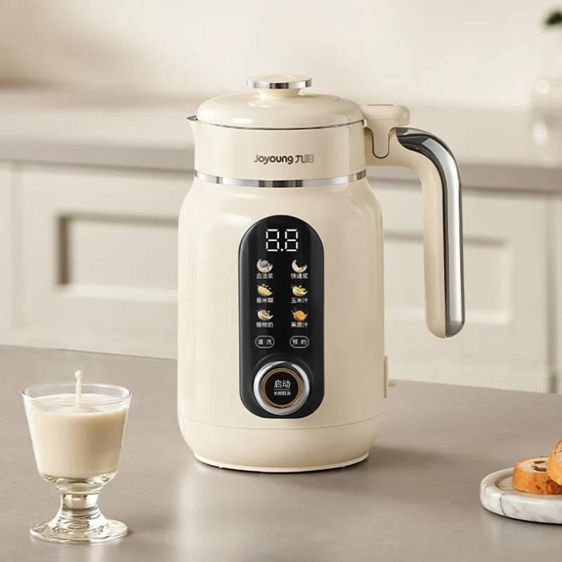 صانع حليب الصويا سعة 1 لتر، عاكس، هادئ، خالٍ من الفلتر، تنظيف ذاتي، أوتوماتيكي بالكامل، عصارة وخلاط متعدد الوظائف للاستخدام المنزلي