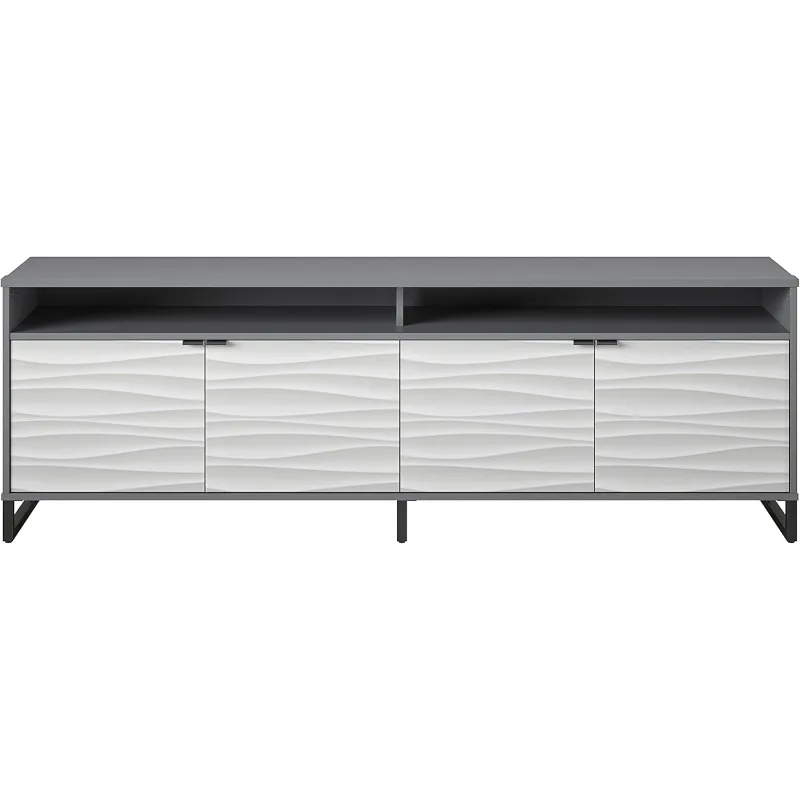 

Медиа-консоль Monterey для телевизоров с диагональю до 85 дюймов, искусственная волна с графитом