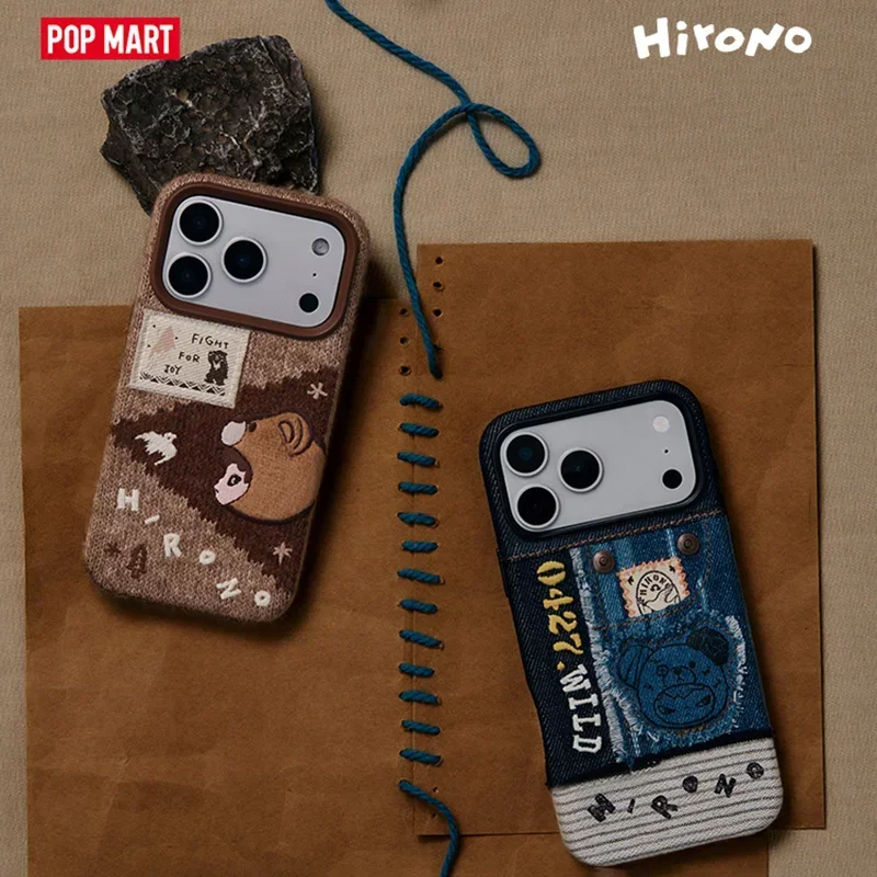 

POP MART Hirono Road Journal Series Лоскутный вязаный чехол для iPhone Слепая коробка Угадай Сумка Тайная коробка Игрушки Кукла Аниме Фигурка Подарок