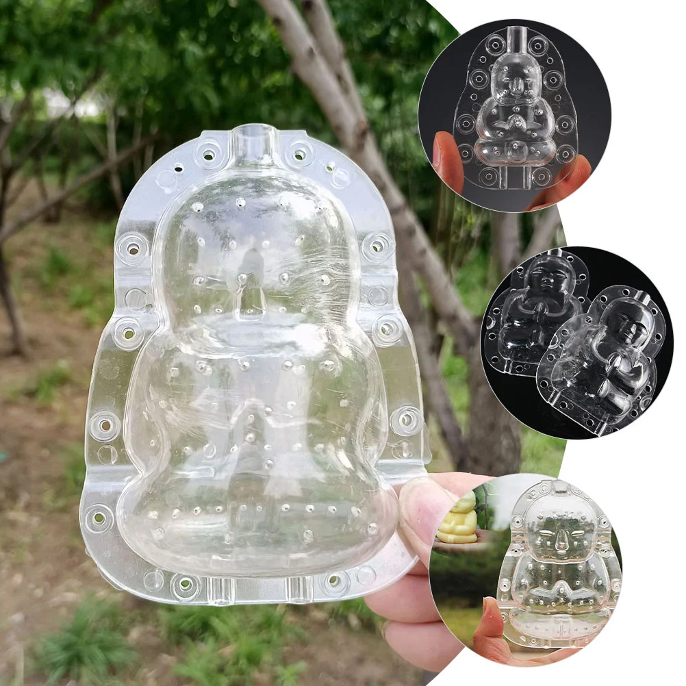 2 Pcs Vegetable Shaping Mold High Tensile Strength Buddha for Melon Transparent Fruit Forming Ginseng