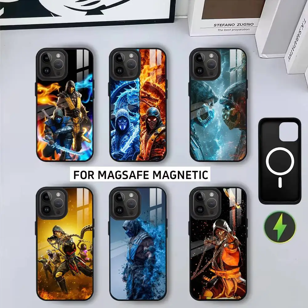 

Game M-Mortal K-Kombat-MK Phone Case For iPhone17,16,15,14,13,12,11 Plus,Pro Magnetic For Magsafe Wireless Charging