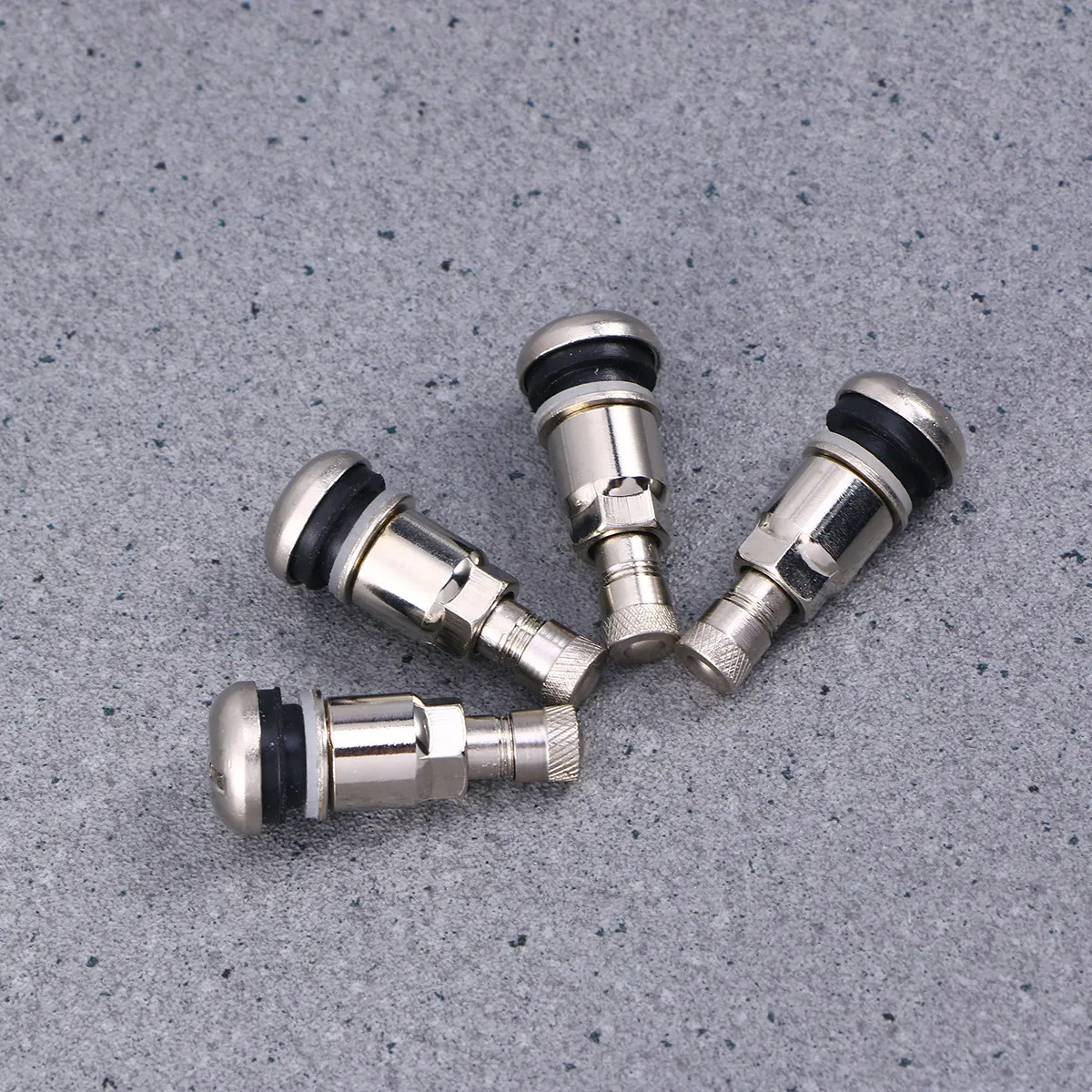 

4Pcs Premium Rubber Tire Valve Stems with Brass Core Leak Resistant Snap-in Tyre Stems for Cars Motorcycles Snap-in Stem