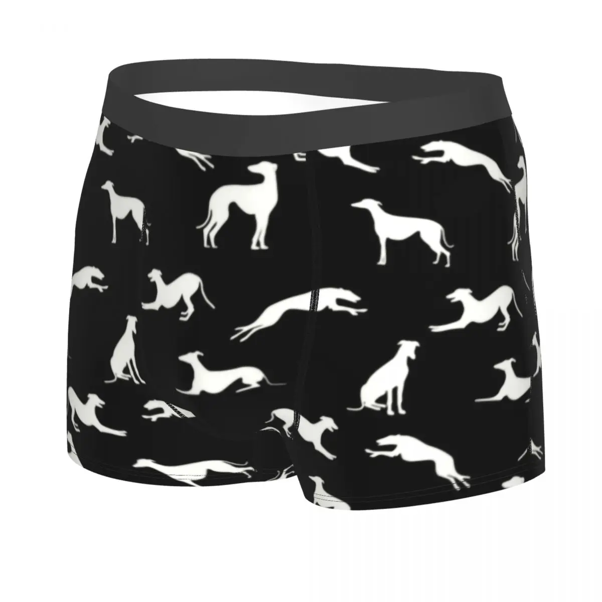 Male Fashion Greyt Greyhound Silhouettes Underwear Boxer Briefs Men Stretch Shorts Panties Underpants