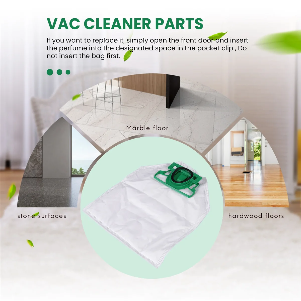

Better Quality For VK200 FP200 Parts for Vorwerk Kobold Vacuum Cleaner Bag Replacement Filter 8 VK200 Bags+2 HEPA Filters+12 Fra