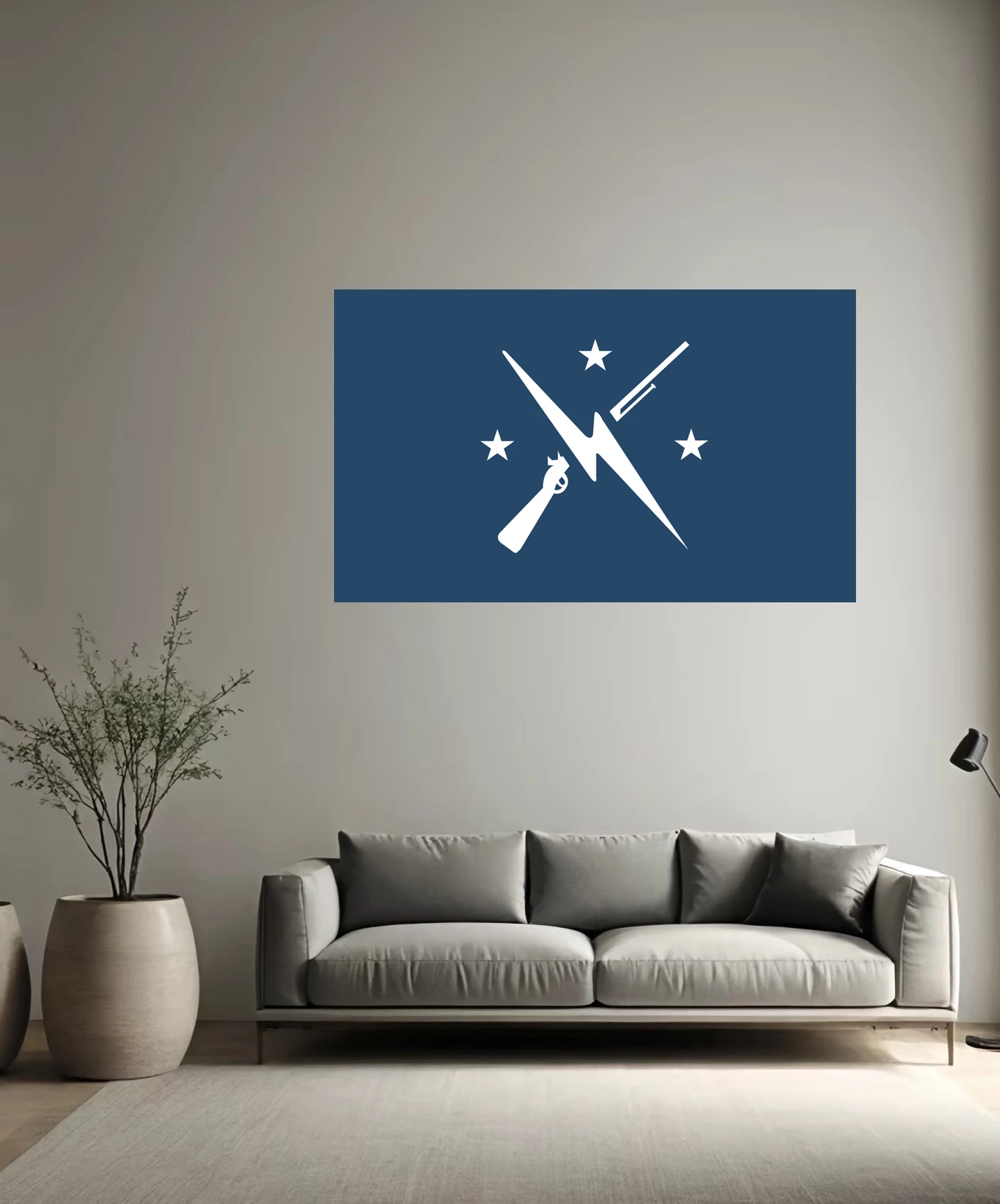 Fallout Commonwealth Minutemen Flag Events Flag Banner For Home Decoration  Room Indoor American Revolution USA Gun & Star