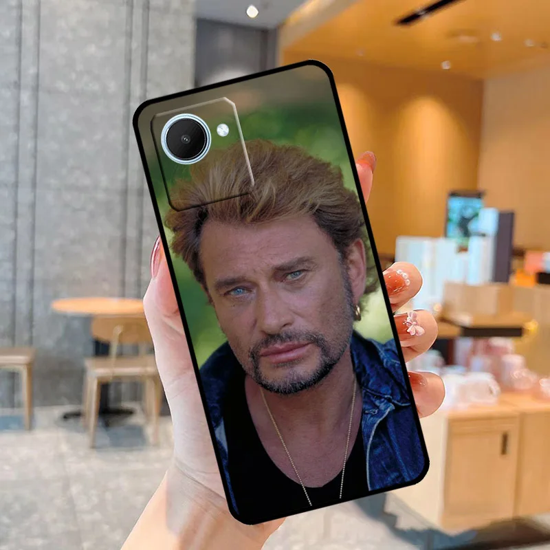 Johnny Hallyday Music Case For Realme C55 C33 C31 C35 C30 C11 C15 C25s C21Y GT Neo 5 3T 2T 8 9 10 11 Pro Plus