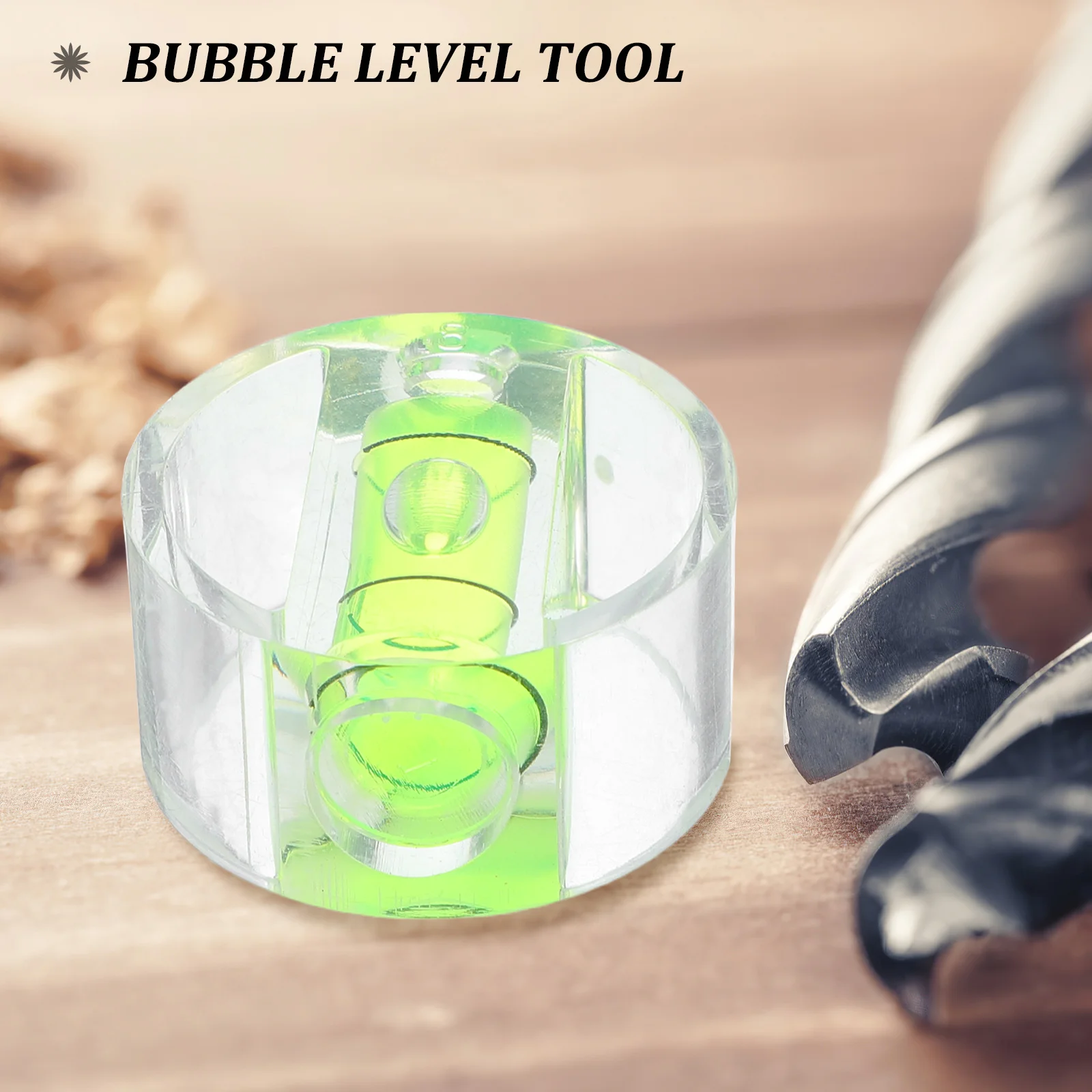 Nível de bolha acrílico, ferramenta de construção de alta precisão, régua de nivelamento compacta portátil, projetos diy, nível de bolha pequeno