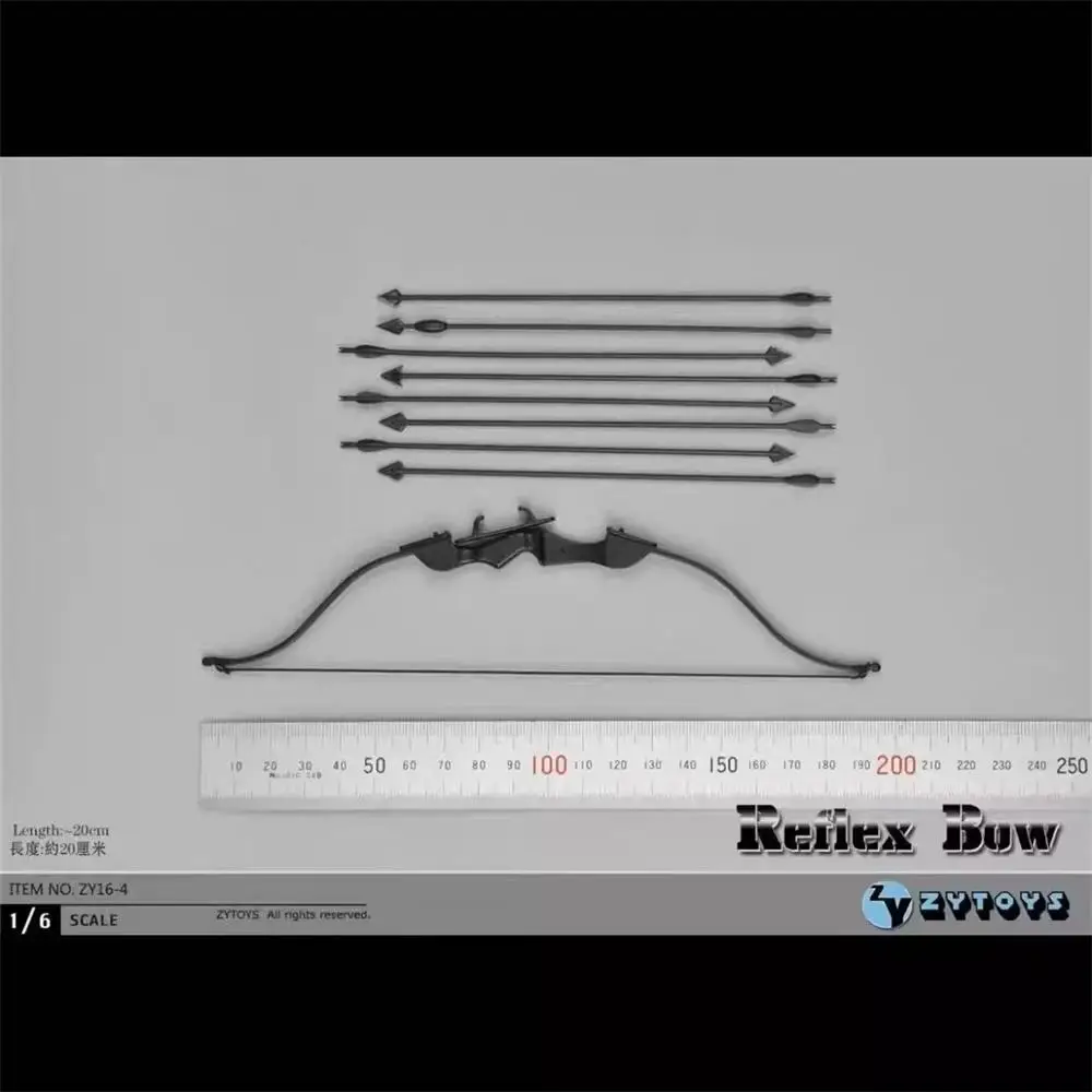 

DML Toys 1/6 ZY16-4 Palm Pocket Series Arrow PVC Material Bow Not Real About 20CM Accessories For 12" Doll Figure Collect DIY