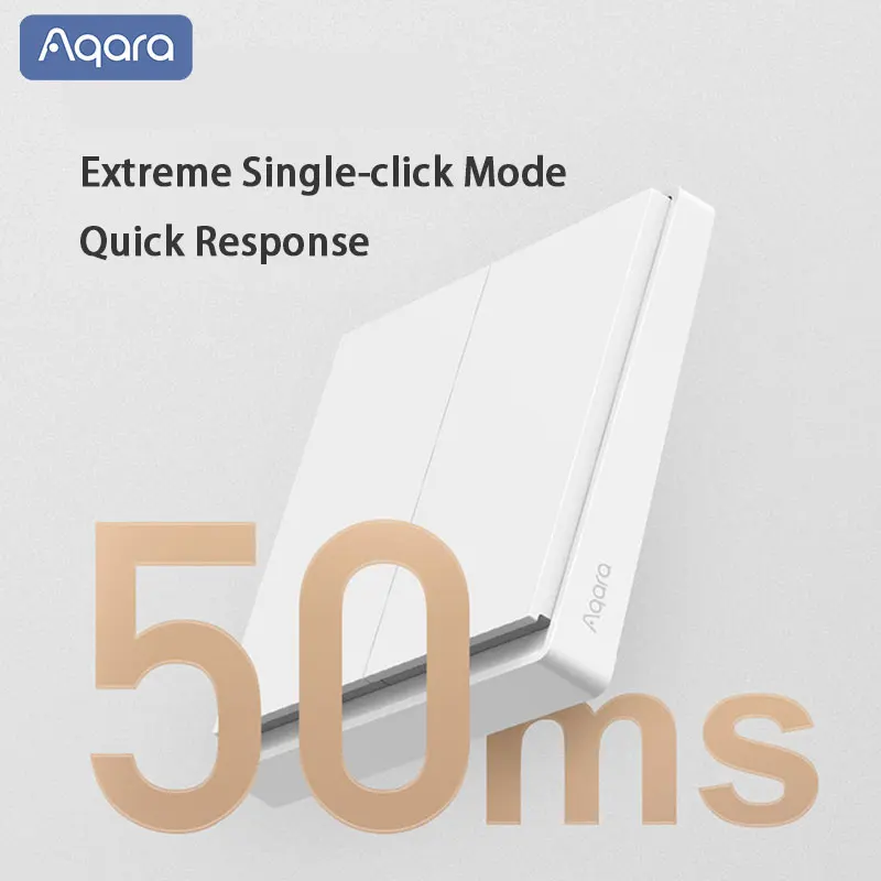 

Умный настенный выключатель Aqara Zigbee 3.0 E1, беспроводной выключатель света с проводом/без нейтрали для приложения Xiaomi Home/HomeKit