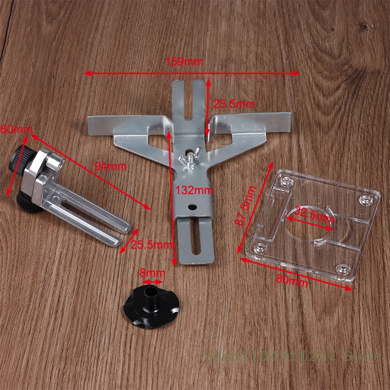 1Set High Efficiency 3703 Trimming Machine Accessories (Chassis+Ruler+Bracket+Sample Gauge)