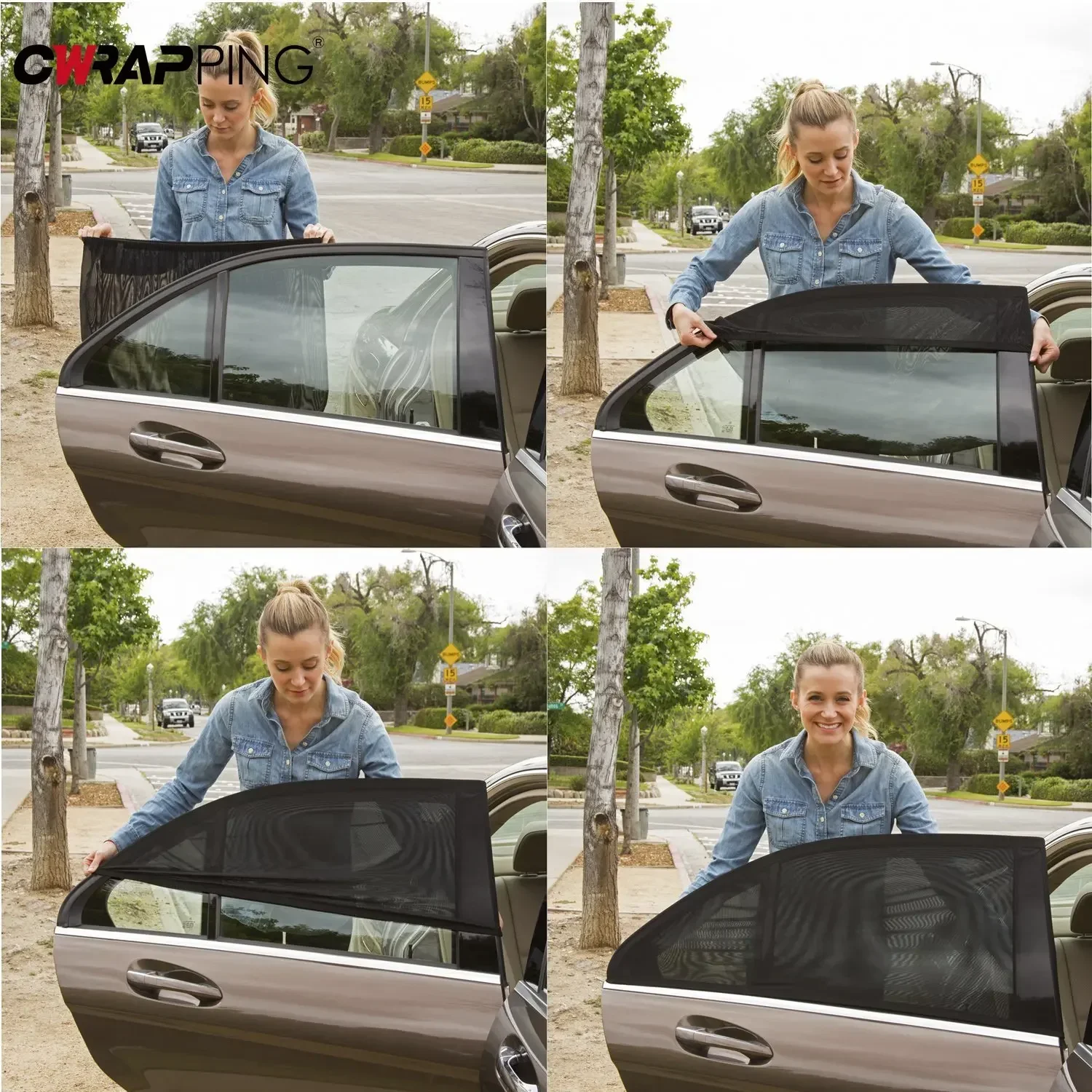 Auto Fenster Sonnenschutz Mesh Auto Styling Auto Hinten Seite Fenster Net Atmungsaktive Schatten Vorhang Sonnenblende Abdeckungen für Auto Zubehör