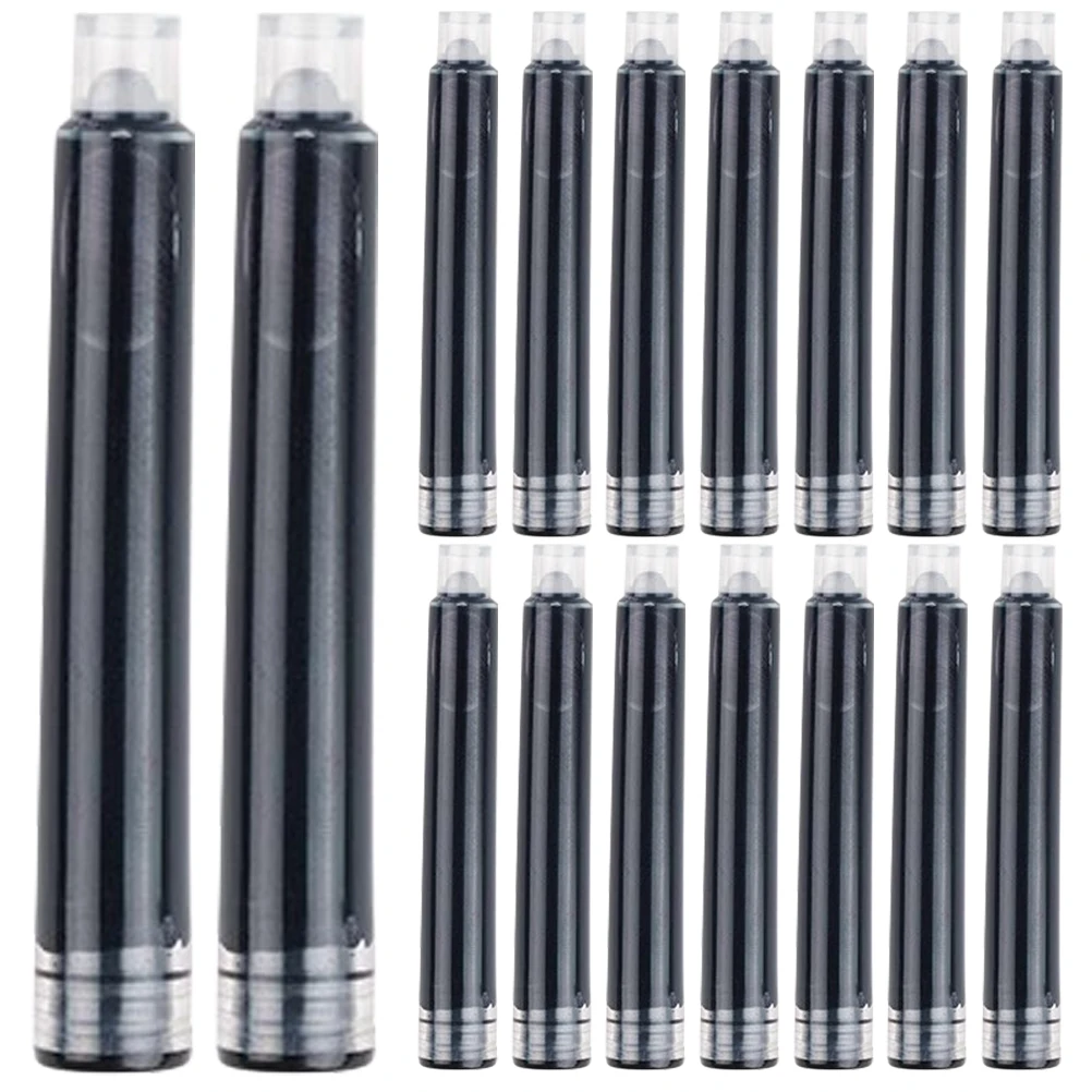 4 أكياس من ملحقات أقلام الحبر، عبوات لوازم النافورة للأقلام البلاستيكية السوداء القابلة للاستبدال #4