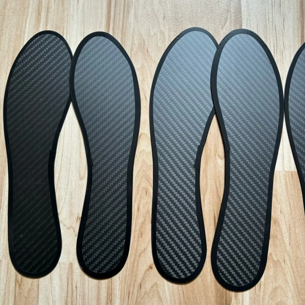 0.8mm 1mm 1.2mm Thickness Fiber Sporty Insole Carbon Insole Quality New 1 Pair Rigid Shoe Insert for Sports Male Shoe-pad Female