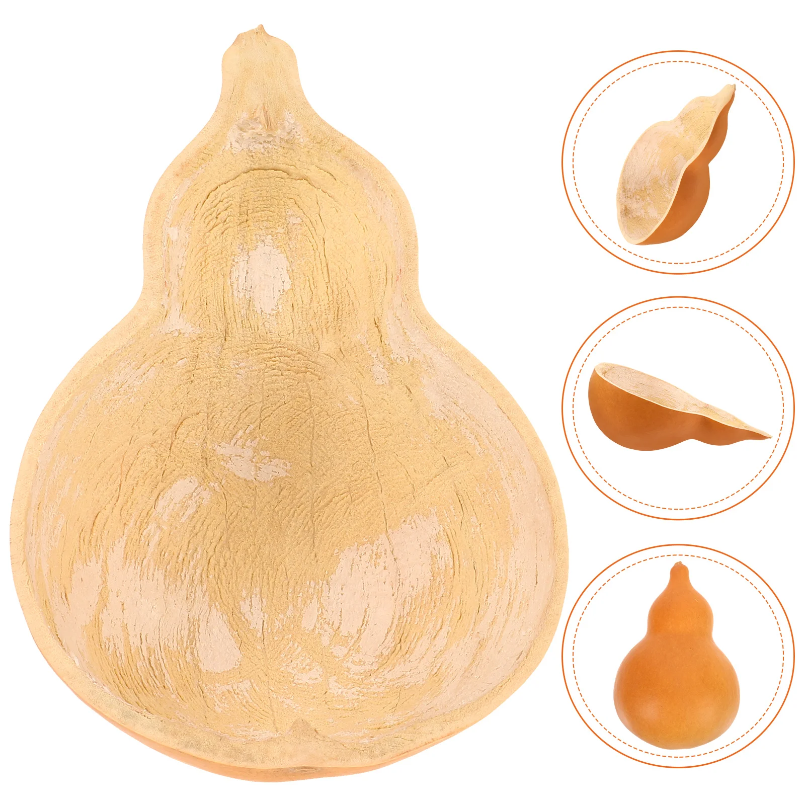 

Gourd Water Ladle Scoop Half Gourd Craft Bath Ladle Practical Ergonomic Design for Home Kitchen Canteen Restaurants