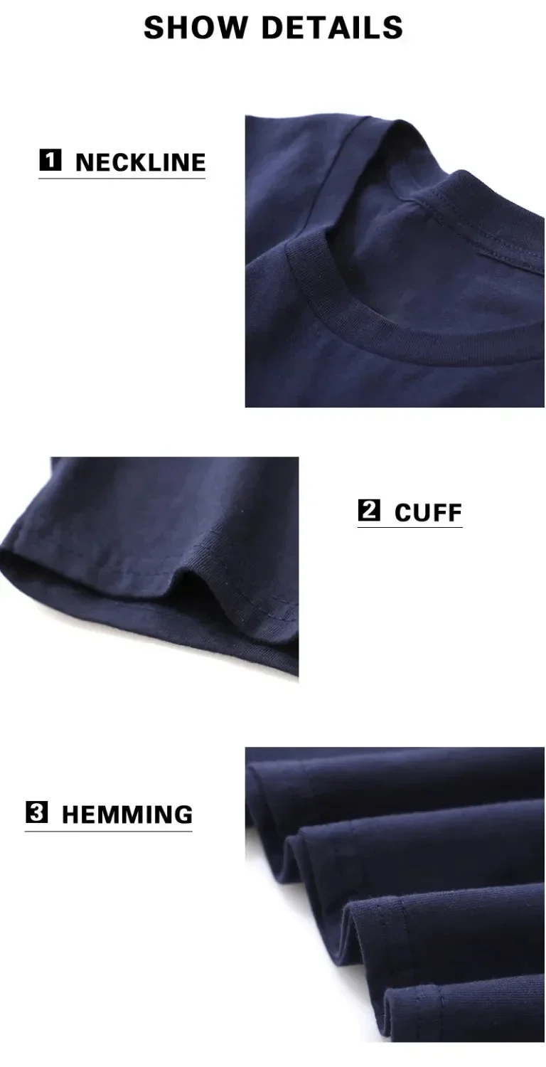 Herren T-Shirt Hochwertig 100% Baumwolle Kurzarm-Oberteil Sommer Täglich Lässige Mode Kurzarm-Shirt für Männer Zuhause Outdoor Komfort-T-Shirt – Detail 10