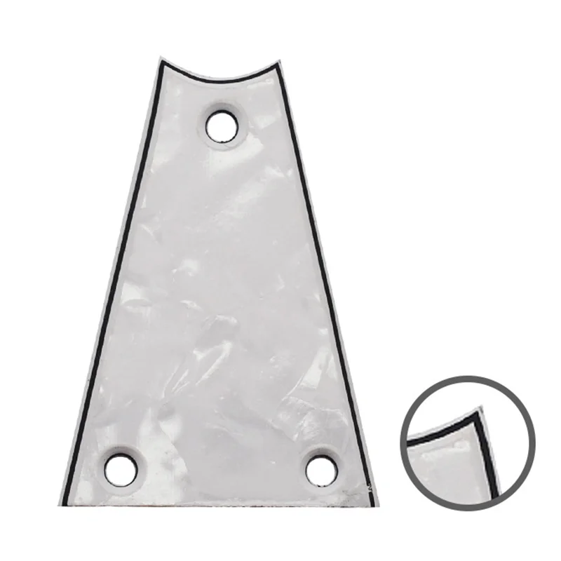 Placa de cubierta de varilla de armadura de guitarra triangular de 3 capas PVC 42,5x30MM placa de varilla de armadura de 3 agujeros accesorios de guitarra eléctrica