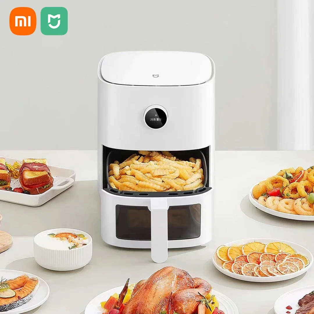 

XIAOMI MIJIA Smart Air Fryer Pro 4L Hot Oven Cooker Viewable Window APP Timing OLED Screen Without Oil 360° Hot Air Deep Fryer