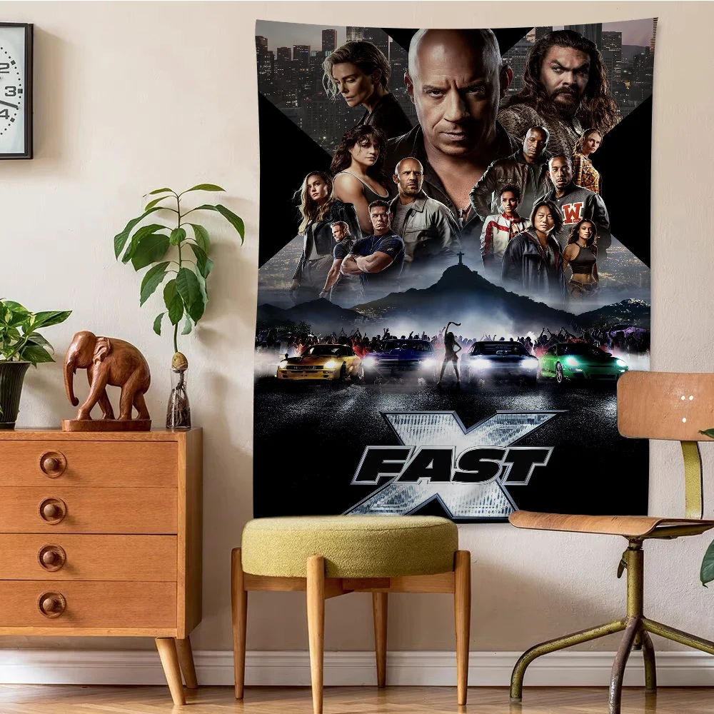 Fast Furious Movie Cartoon Tapestry Bohemian Wall Tapestries Mandala Wall Hanging Sheets