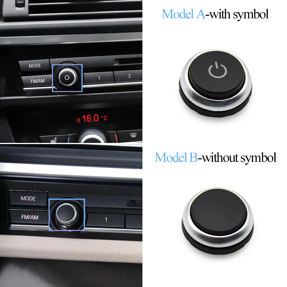 Car Front Console Air Conditioner Radio Switch Volume Knob Switch Button For BMW 5 7 Series F10 F01 F02 F07 F15 F16 63139328426