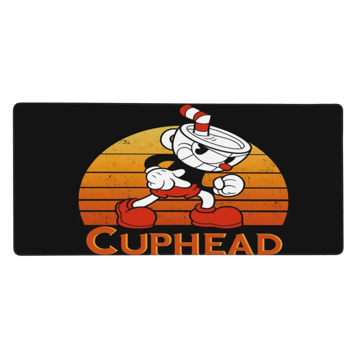 Cuphead Mugman Large Mouse Pad Computer Keyboard Mouse Mat Gaming PC Laptop Desk Mat Office Accessories Table Mats