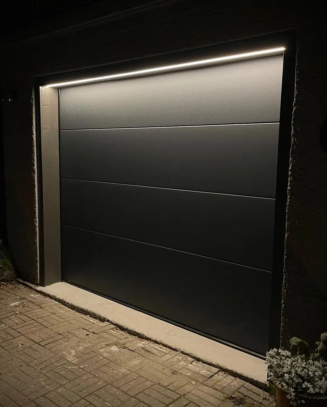 Factory Electric Roll Up Aluminium Frame Tempered Glass Entry Garage Doors Sectional Panel Overhead Remote Control Garage Door