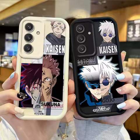 Hot Anime Jujutsu Kaisen Satoru Gojo TPU Phone Case for Samsung Galaxy S25 S24 S23 S21 Ultra Plus S25 S23 S20 FE Dustproof Cover