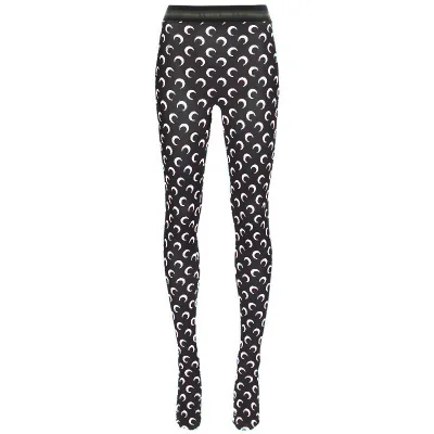 Slimming Printed Elastic Thin Women's Leggings Streetwear Outerwear Base Layer Pants Seven/Nine-Length Multi-Functional Trousers