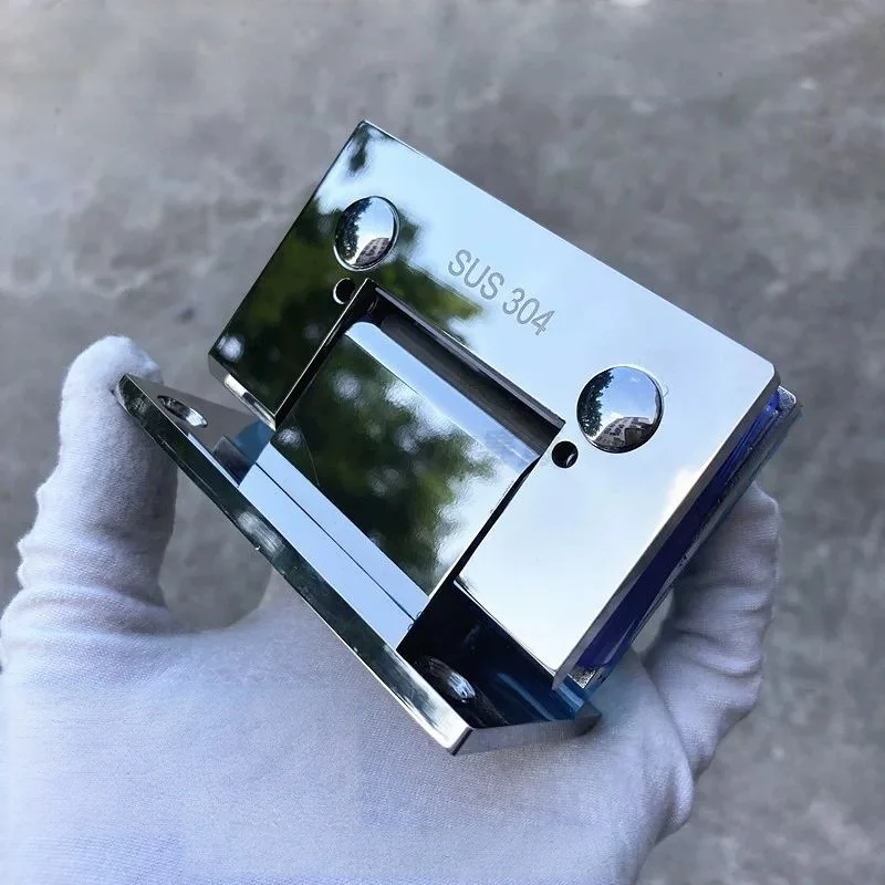 Hydraulic buffer 304 stainless steel bathroom shower office glass door hinge glass door hinge door clip(SJ-036A)