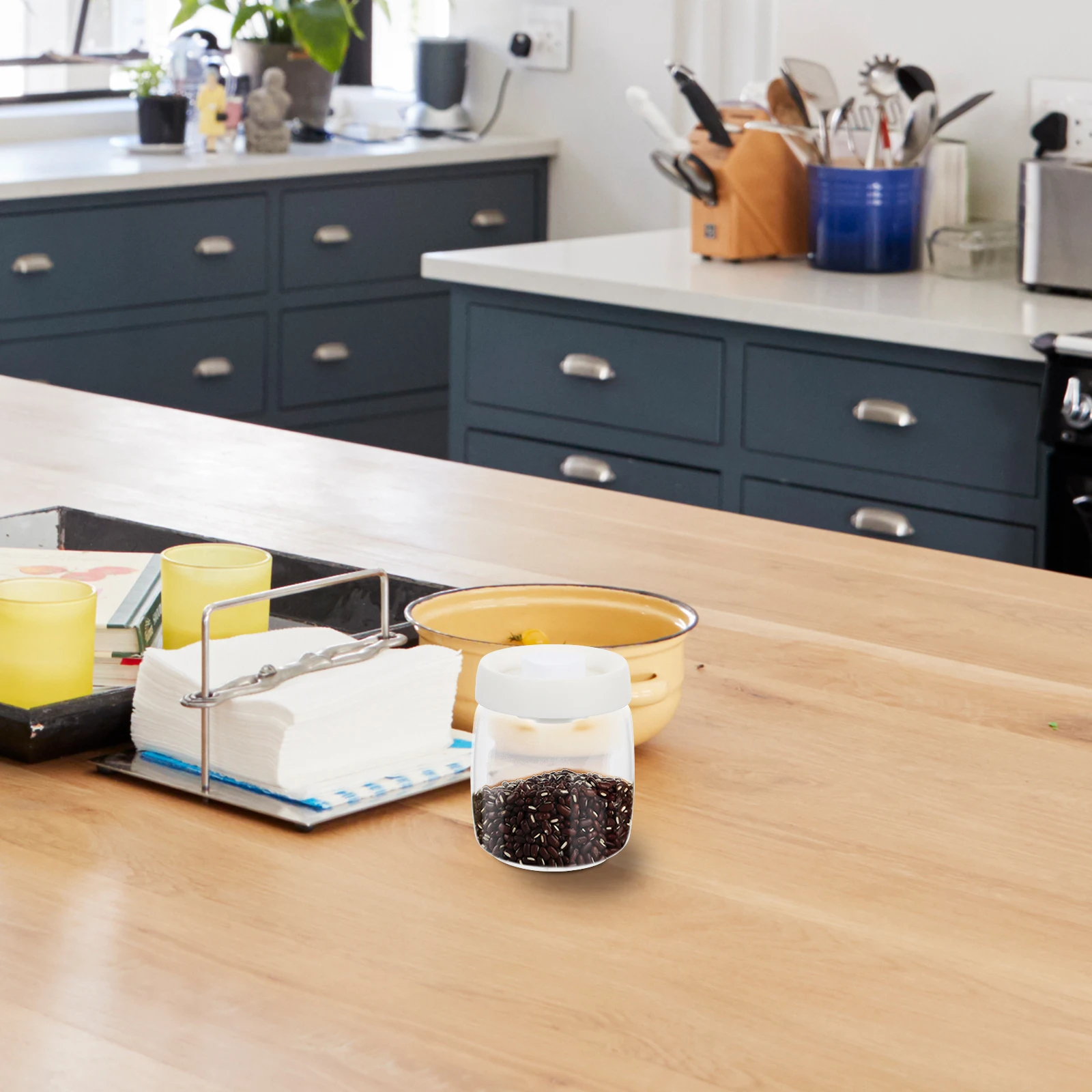 

1Pcs Vacuum Sealed Storage Jar High Borosilicate Glass Transparent Container Home Kitchen Food Storage Bottle Sealing Can