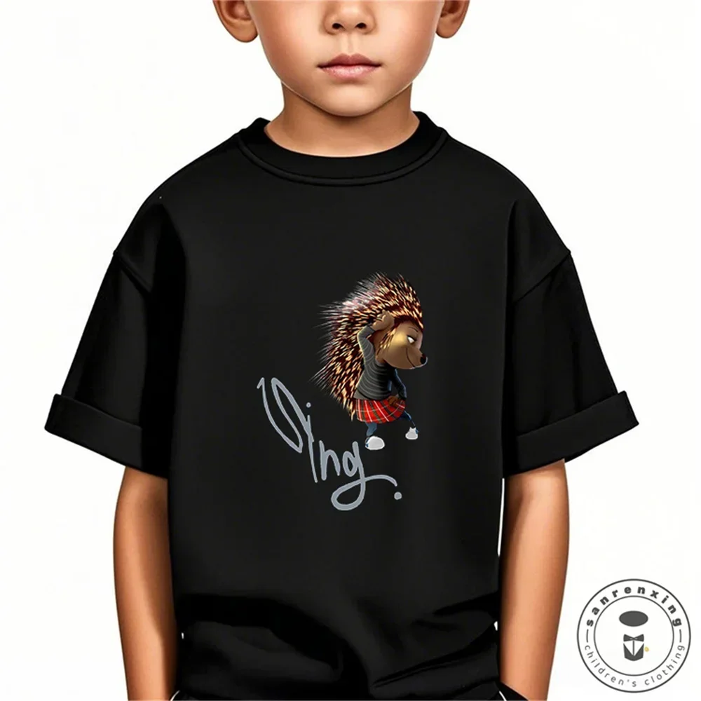 

Johnny Gorilla Sing Kids T-Shirt Printed Graphic Anime T-shirts Kawaii Short Sleeve Tshirt Fashion Boys/girls Tee-shirt